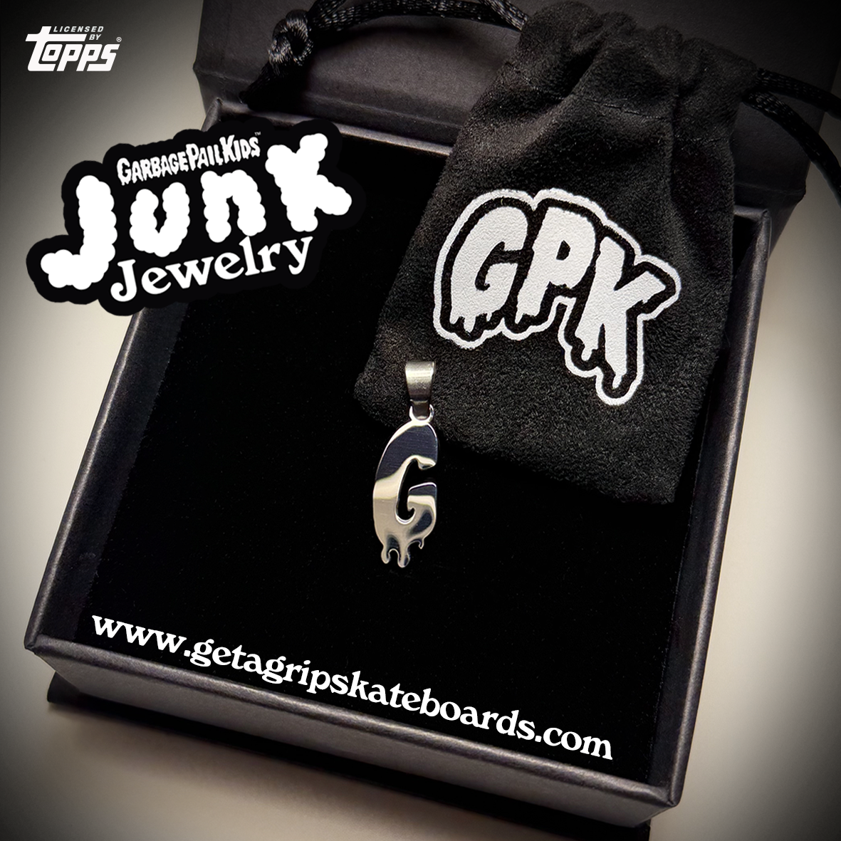 Official Garbage Pail Kids Alphabet Pendant