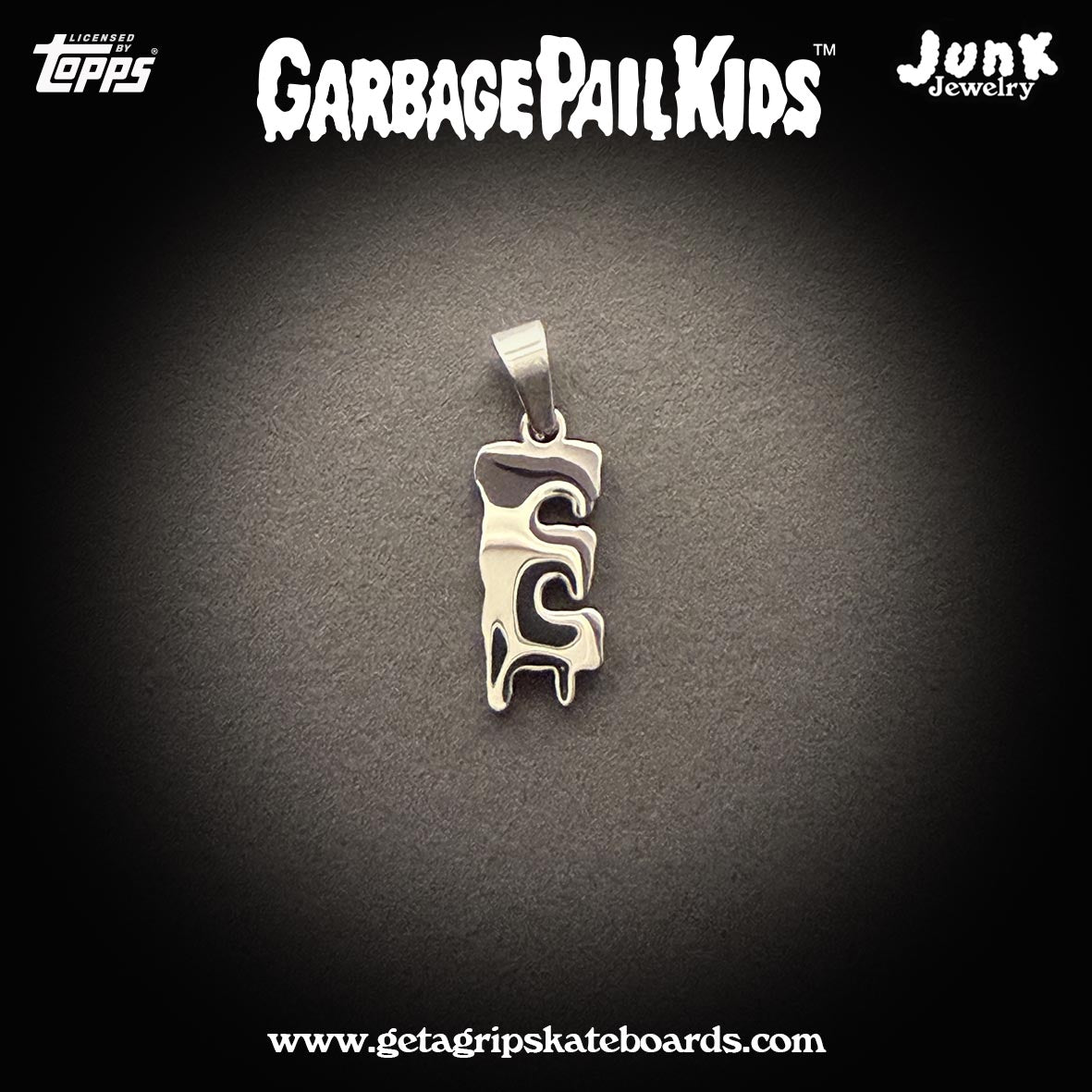 Official Garbage Pail Kids Alphabet Pendant