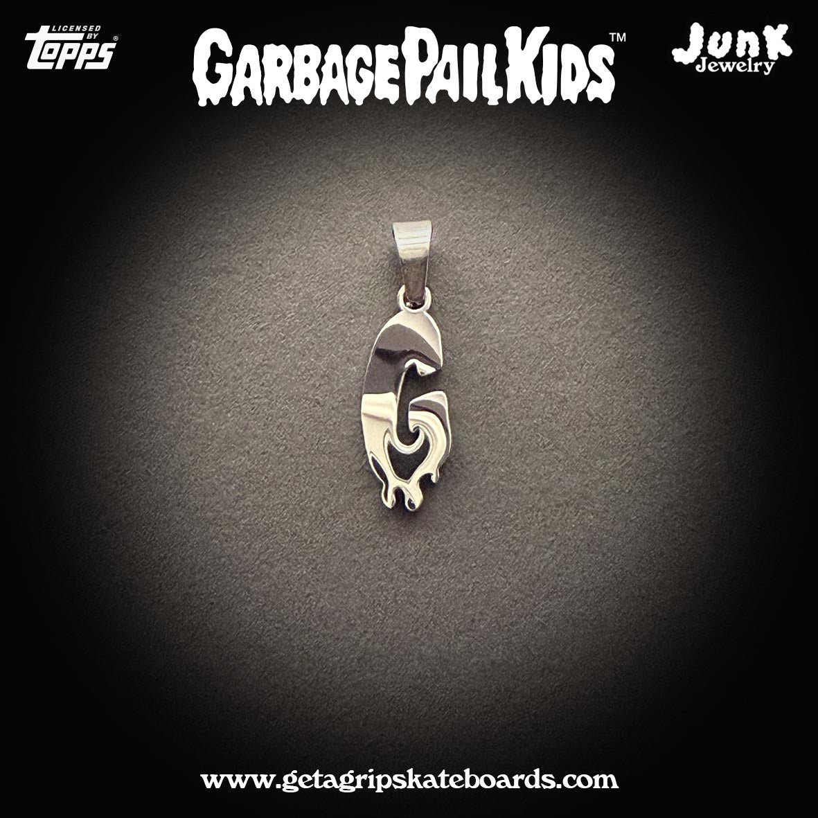 Official Garbage Pail Kids Alphabet Pendant