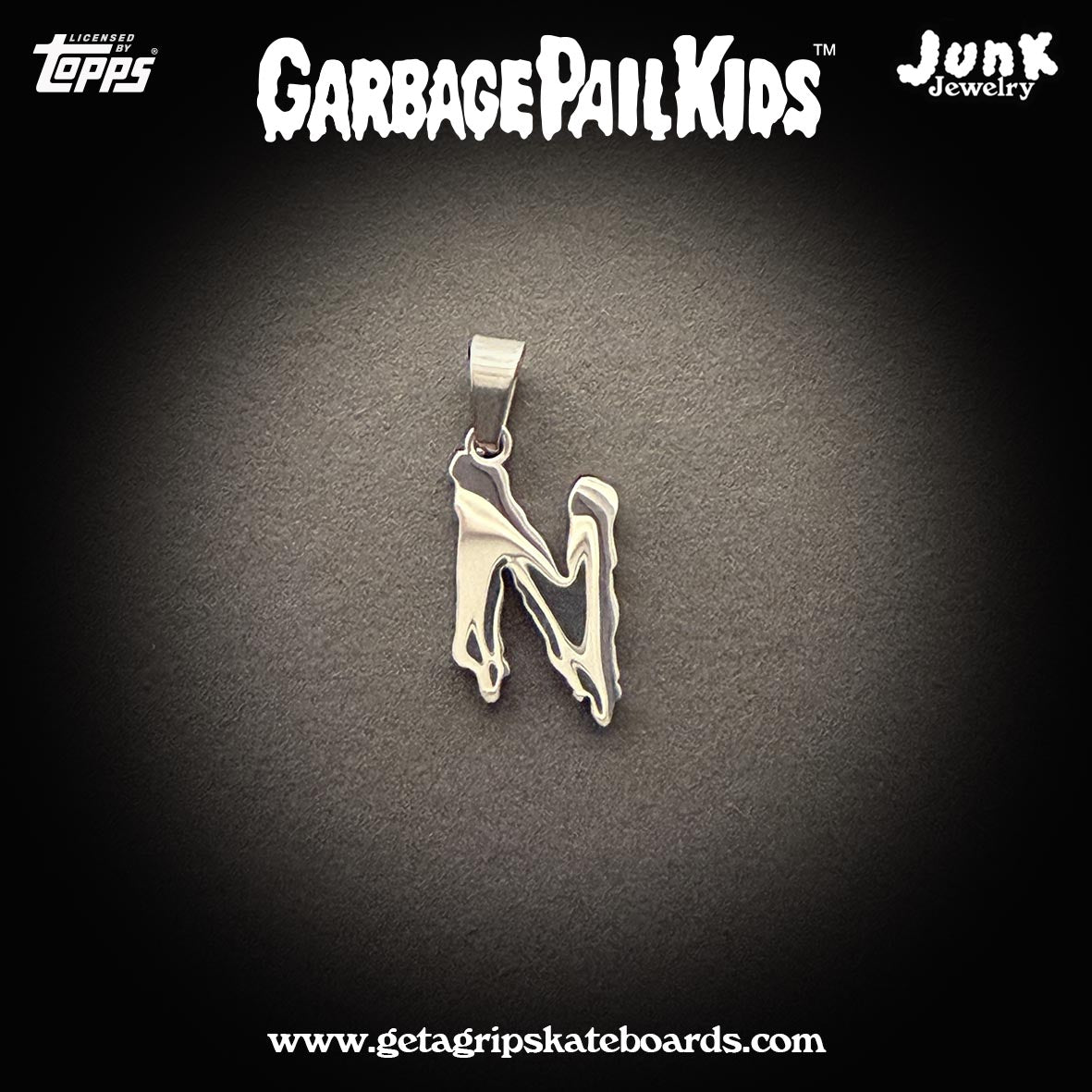 Official Garbage Pail Kids Alphabet Pendant