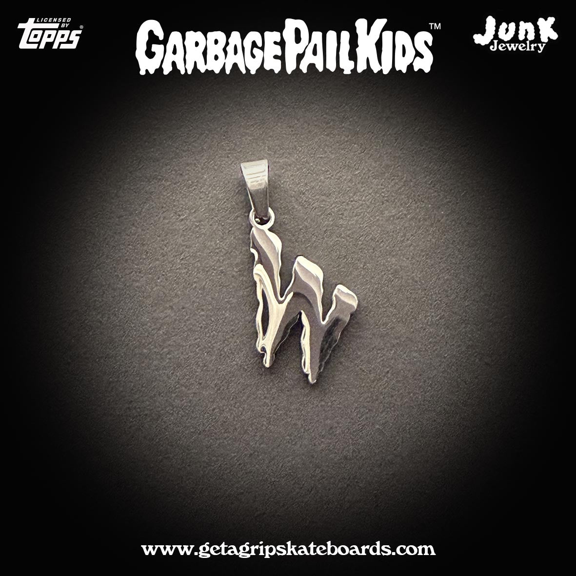 Official Garbage Pail Kids Alphabet Pendant