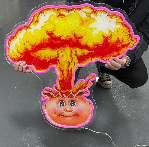 Adam Bomb Nuclear Neon Sign